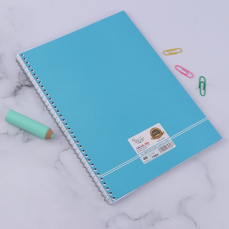 دفتر سیمی 40 برگ نهال آلما کد 7484