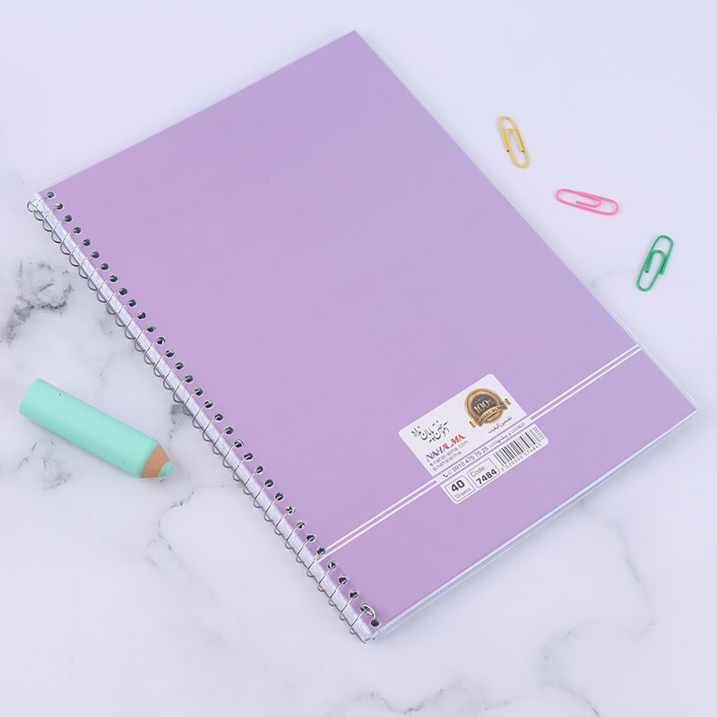 دفتر سیمی 40 برگ نهال آلما کد 7484