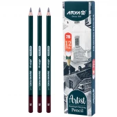 مداد طراحی آریا Arya Artist 3506 7B بسته 12 عددی
