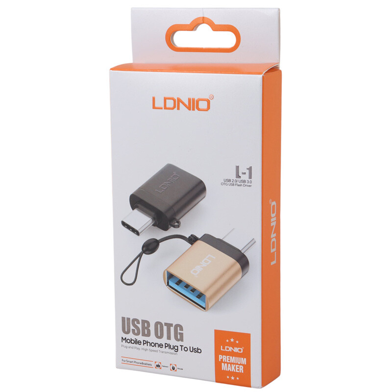 تبدیل USB OTG به تایپ سی الدینیو L-1