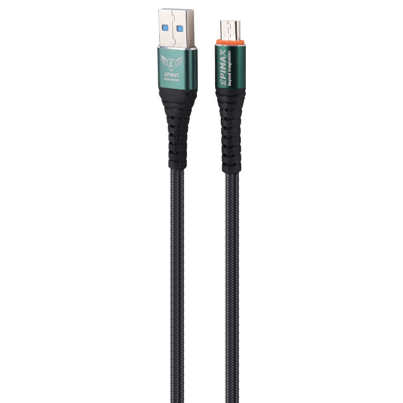کابل میکرو یو اس بی فست شارژ 5 آمپر اپی مکس EC-10 طول 1.2 متر