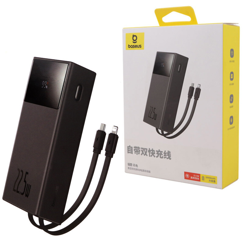 پاور بانک فست شارژ باسئوس P10067402122 PD 22.5W ظرفیت 20000 میلی آمپر ساعت