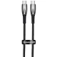 کابل دو سر تایپ سی فست شارژ 100 وات باسئوس Glimmer Series CADH0008 طول 2 متر