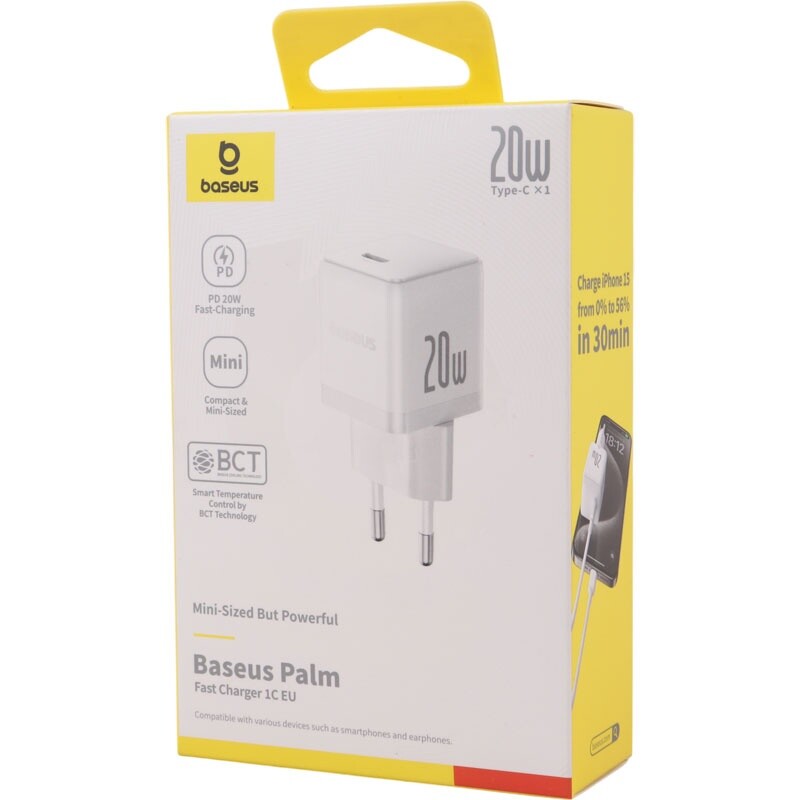 شارژر دیواری 20 وات باسئوس P10111602213 QC3.0 PD 3A