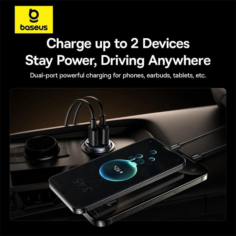 شارژر فندکی 30 وات باسئوس Tiny Star VCHXX-UC