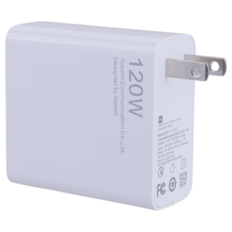 شارژر دیواری 120 وات شیائومی MDY-11-EX High Copy 6A + کابل تایپ سی