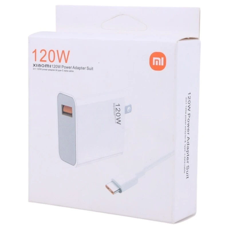 شارژر دیواری 120 وات شیائومی MDY-11-EX 6A High Copy + کابل تایپ سی