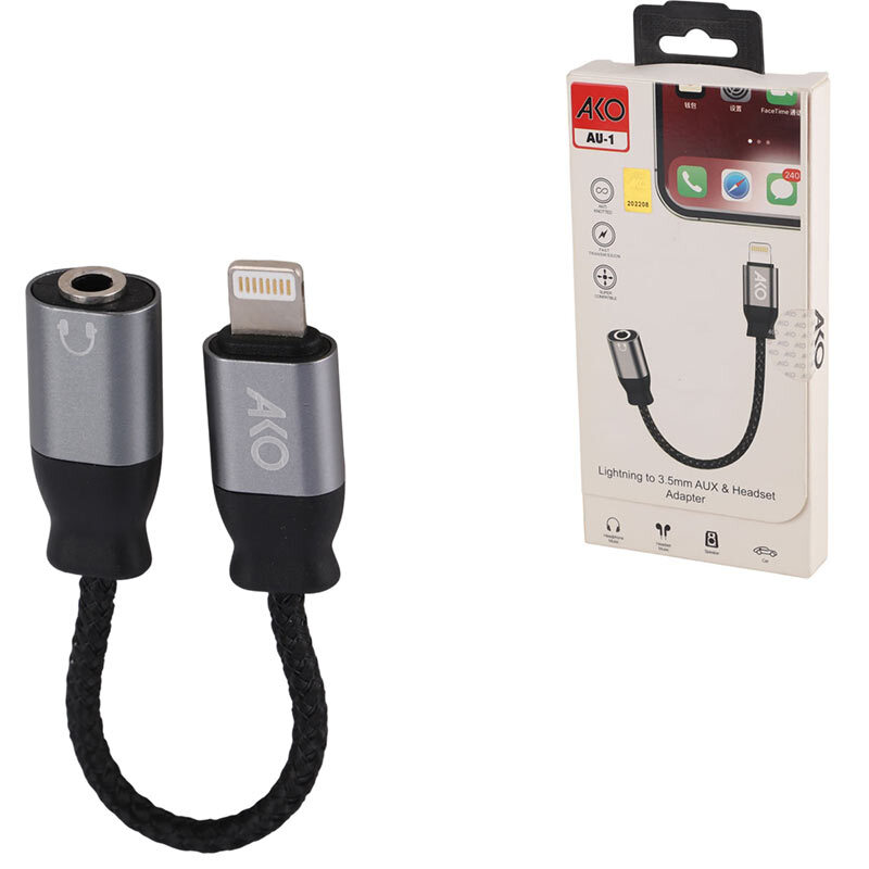کابل تبدیل Lightning به AUX آکو AU-1