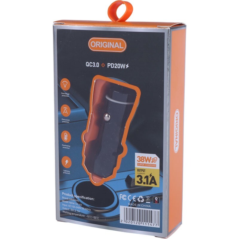 شارژر فندکی 20 وات CC-63