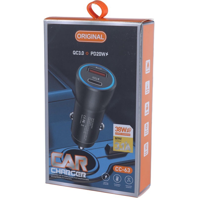 شارژر فندکی 20 وات CC-63