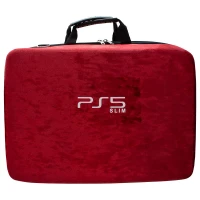 کیف کنسول بازی PS5 Slim مخملی قرمز