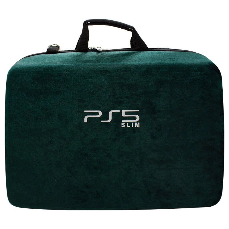 کیف کنسول بازی PS5 Slim مخملی سبز