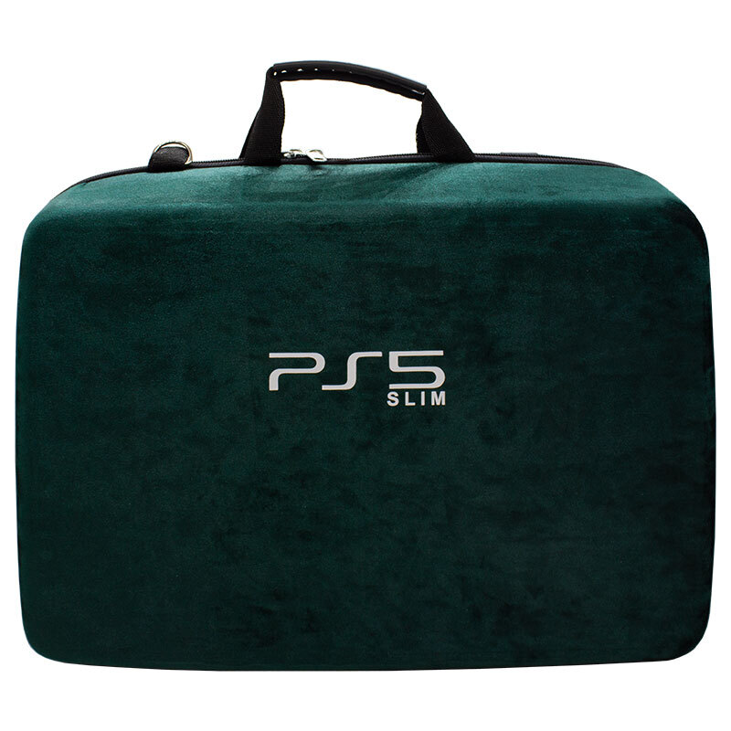 کیف کنسول بازی PS5 Slim مخملی سبز