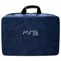 کیف کنسول بازی PS5 Slim مخملی آبی