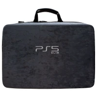 کیف کنسول بازی PS5 Slim مخملی خاکستری