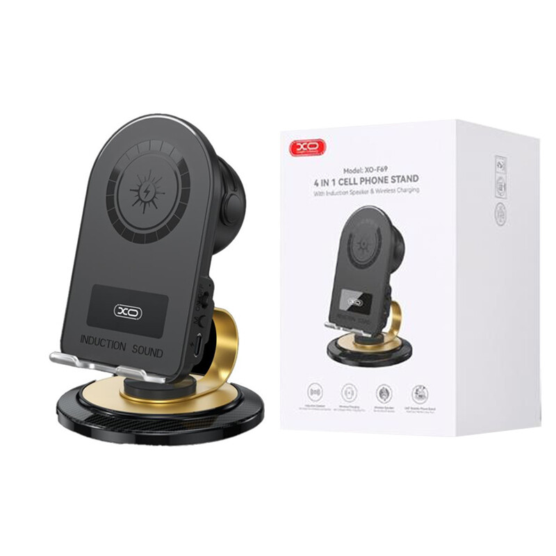 شارژر بی سیم و هولدر رومیزی اسپیکر دار ایکس او XO-F69