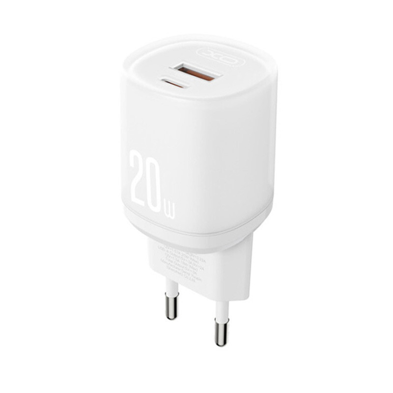 شارژر دیواری 20 وات ایکس او L144 PD 3A + کابل تبدیل تایپ سی