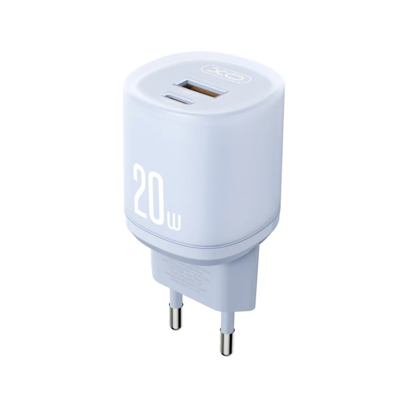 شارژر دیواری 20 وات ایکس او L144 PD 3A + کابل تبدیل تایپ سی