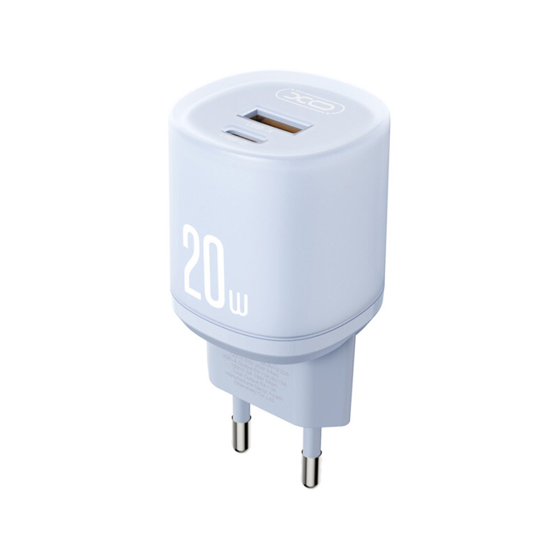 شارژر دیواری 20 وات ایکس او L144 PD 3A + کابل تبدیل تایپ سی