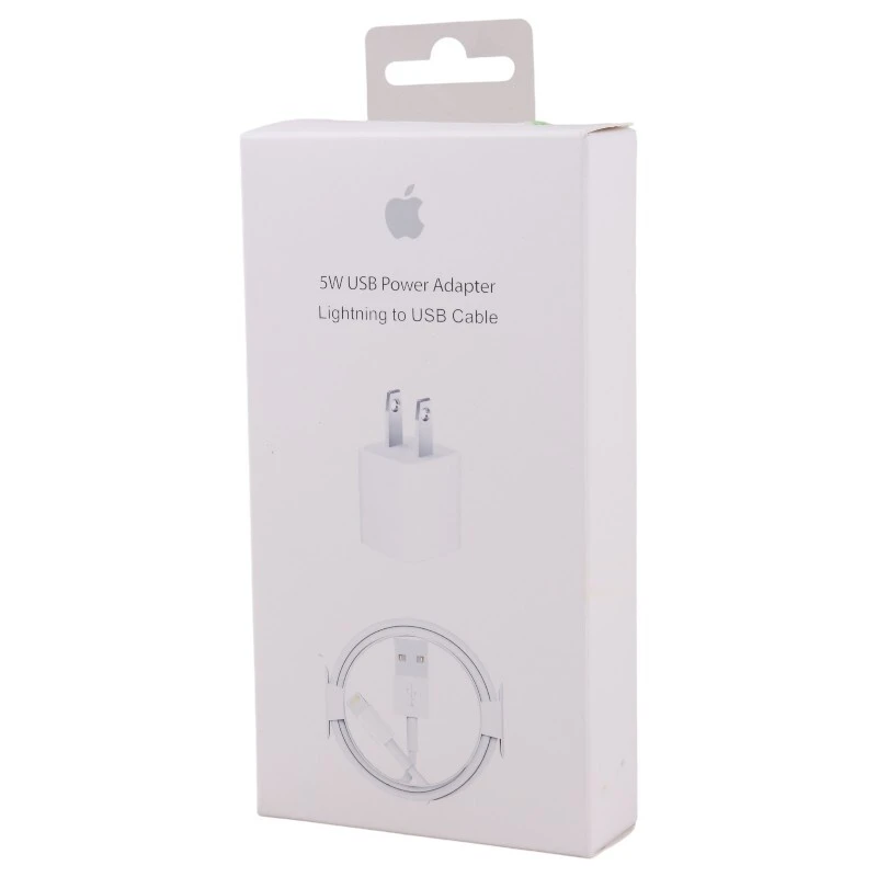 شارژر دیواری 5 وات اپل iPhone X + کابل آیفونی