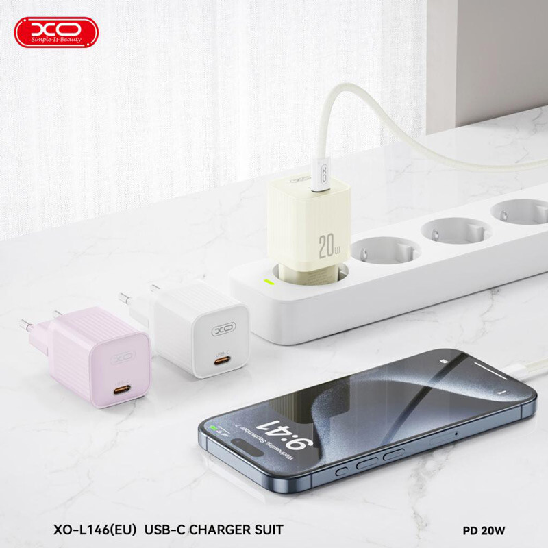 شارژر دیواری 20 وات ایکس او XO-L146 PD 3A