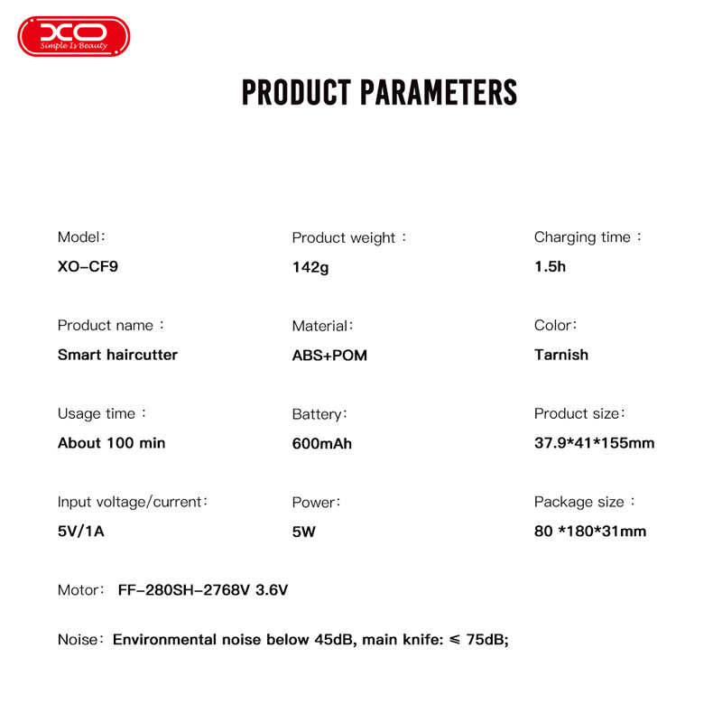 ریش تراش ایکس او XO CF9