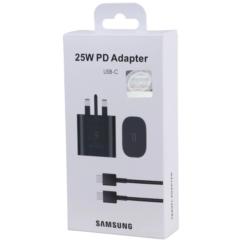 شارژر دیواری 25 وات سامسونگ EP-TA800 PD3.0 + کابل تایپ سی