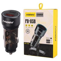 شارژر فندکی فست شارژ Asenai AR-002 QC3.0 PD 3A 20W