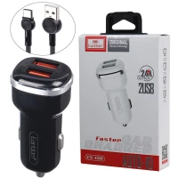 شارژر فندکی فست شارژ Earldom ES-138 2.4A 12W + کابل تایپ سی
