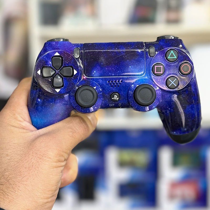 دسته بازی بی سیم SONY PlayStation 4 DualShock 4 High Copy طرح Galaxy