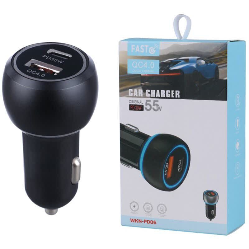 شارژر فندکی 30 وات WKN-PD06