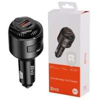 شارژر فندکی فست شارژ و خوشبو کننده خودرو Biva CC-013 3A PD 30W