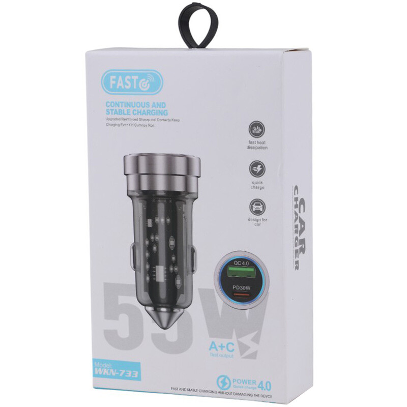شارژر فندکی 30 وات WKN-733