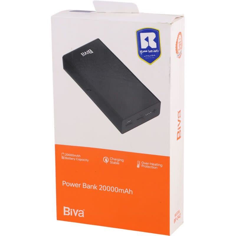پاور بانک فست شارژ بیوا BP-042 10W ظرفیت 20000 میلی آمپر ساعت