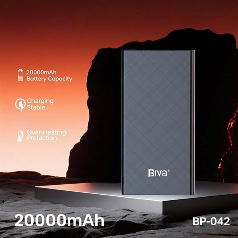 پاور بانک فست شارژ بیوا BP-042 10W ظرفیت 20000 میلی آمپر ساعت