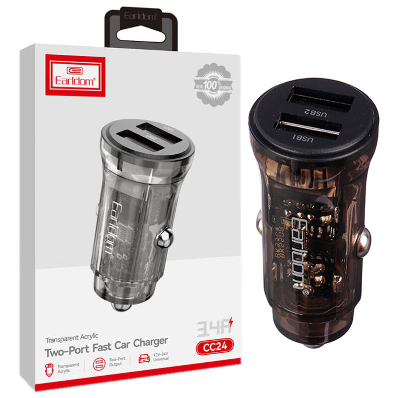 شارژر فندکی فست شارژ Earldom ES-CC24 3.4A 15W