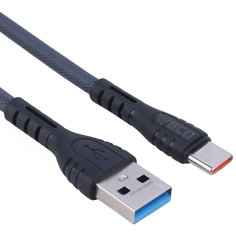 کابل تایپ سی فست شارژ وکو Tiger WE-48 طول 1 متر