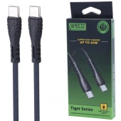 کابل دو سر تایپ سی فست شارژ 60 وات وکو Weco 49 طول 1 متر