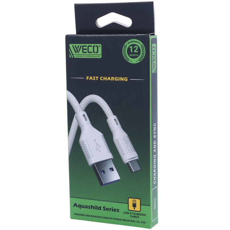 کابل میکرو یو اس بی فست شارژ وکو Weco 87 طول 1 متر