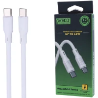 کابل دو سر تایپ سی فست شارژ 60 وات وکو Weco 89 طول 1 متر