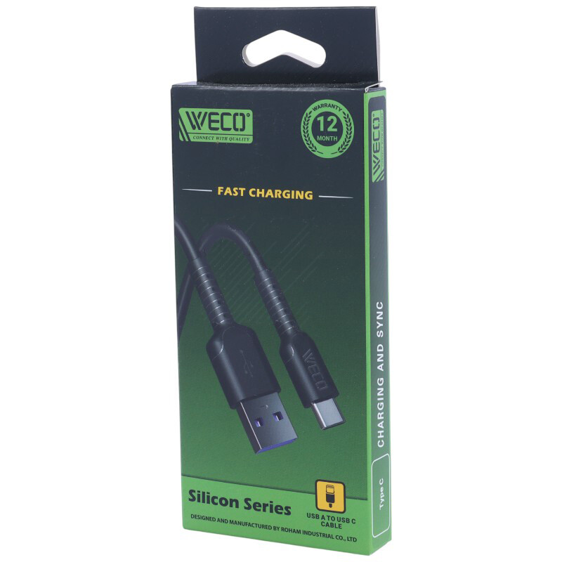 کابل تایپ سی فست شارژ وکو WE-91 طول 1 متر