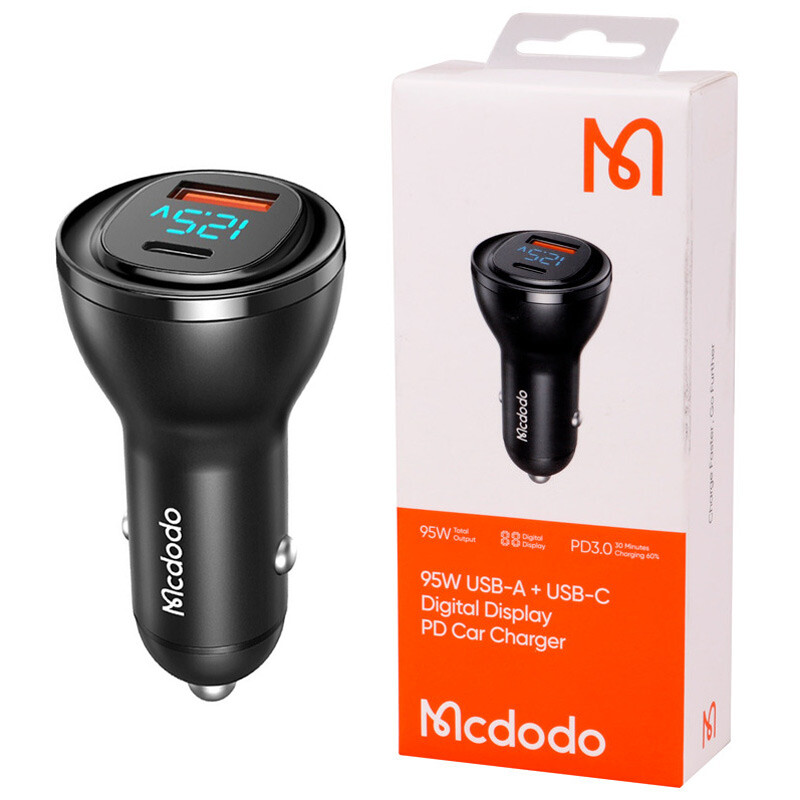 شارژر فندکی فست شارژ Mcdodo CC-5670 5A QC3.0 PD 95W