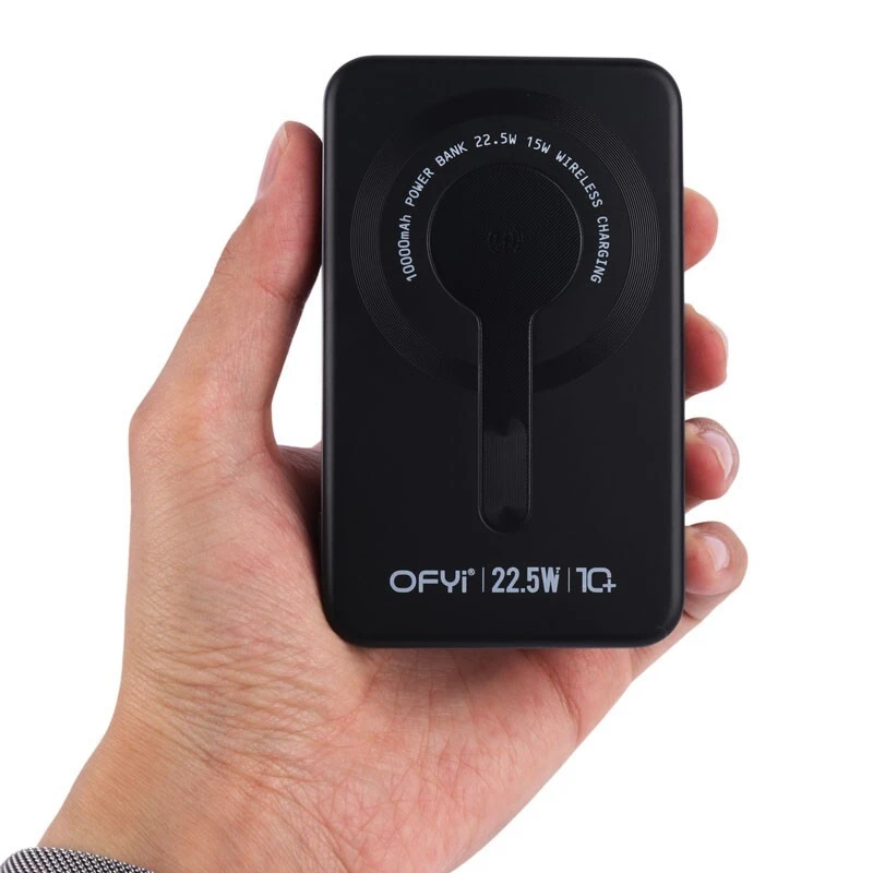 پاور بانک بی سیم فست شارژ اوفی PB-08 PD 18W ظرفیت 10000 میلی آمپر ساعت