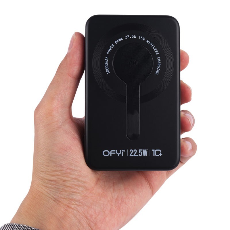 پاور بانک بی سیم فست شارژ اوفی PB-08 PD 18W ظرفیت 10000 میلی آمپر ساعت