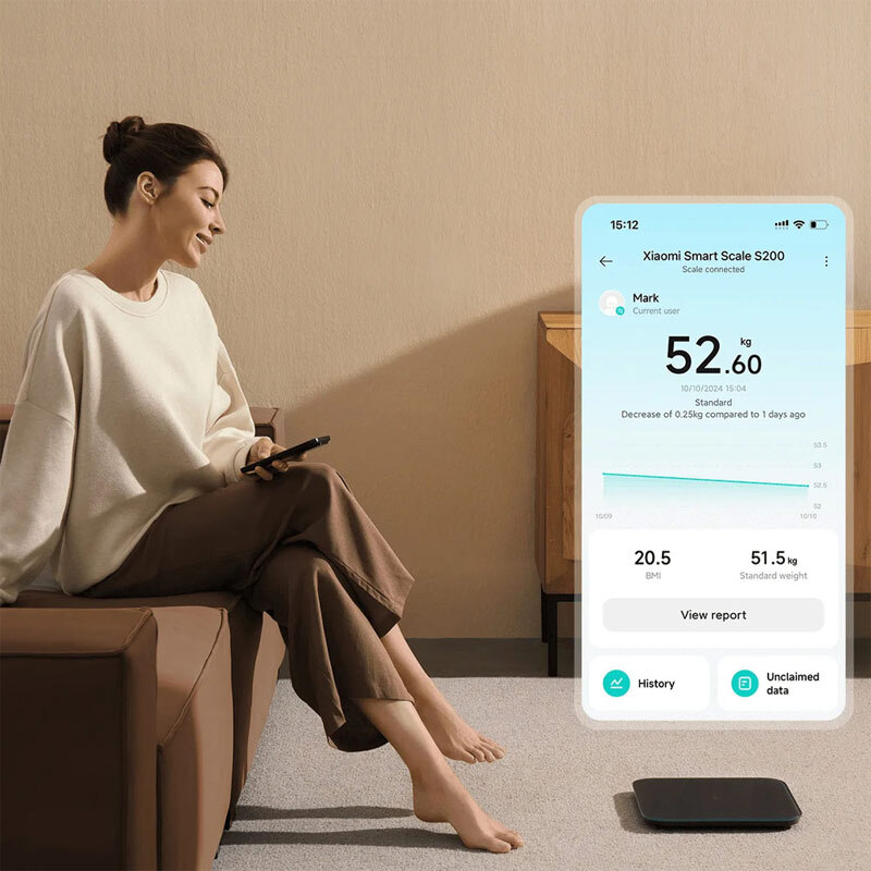 ترازو دیجیتال هوشمند Xiaomi Smart Scale S200
