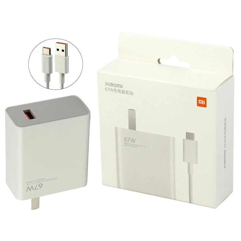 شارژر دیواری 67 وات شیائومی MDY-12-ES QC3.0 PD 6.1A High Copy + کابل تایپ سی