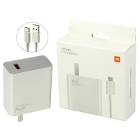 شارژر دیواری فست شارژ Xiaomi MDY-12-ES High Copy 6.1A QC3 PD 67W + کابل تایپ سی
