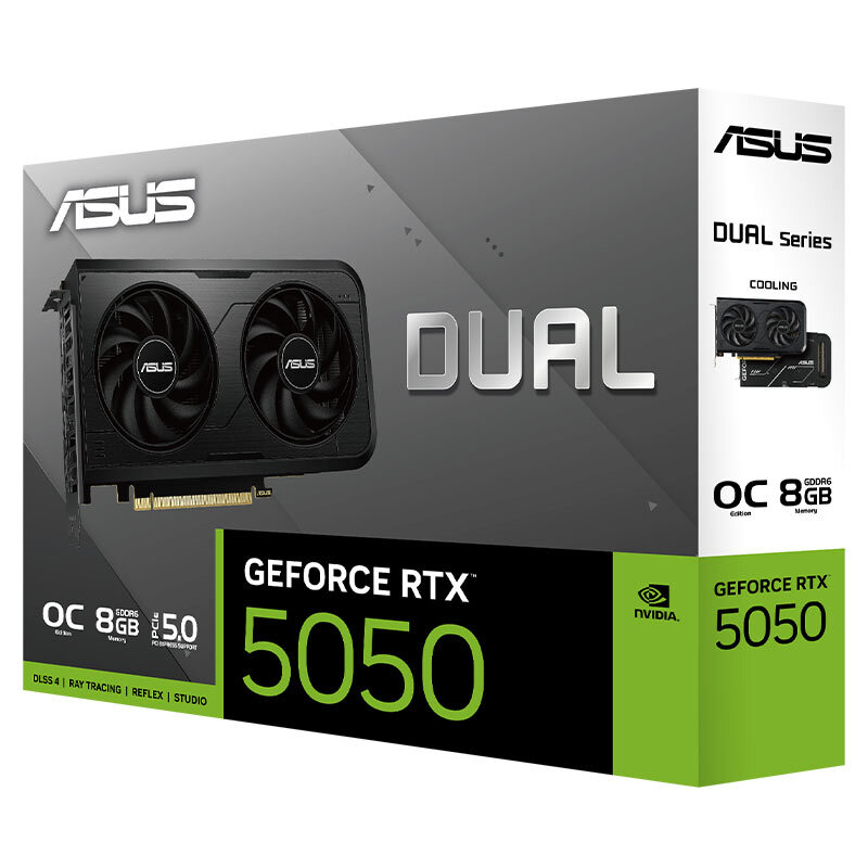 کارت گرافیک ASUS Dual GeForce RTX 5050 OC Edition 8GB GDDR6 128Bit
