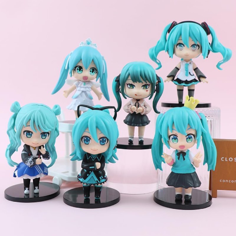 اکشن فیگور طرح Hatsune Miku کد 2148 بسته 6 عددی