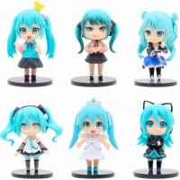 اکشن فیگور طرح Hatsune Miku کد 2148 بسته 6 عددی